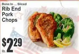 Key Food Rib End Pork Chops offer