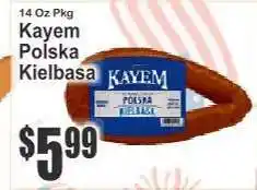 Key Food Kayem Polska Kielbasa offer