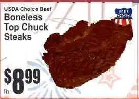 Key Food Boneless Top Chuck Steaks offer