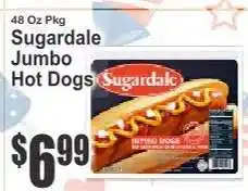 Key Food Sugardale Jumbo Hot Dogs offer