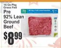 Key Food Pre 92% Lean Ground Beef offer
