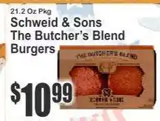 Key Food Schweid & Sons The Butcher’s Blend Burgers offer