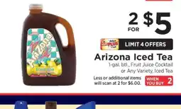 ShopRite Arizona Iced Tea offer