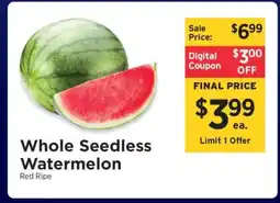 ShopRite Whole Seedless Watermelon offer