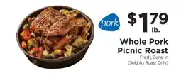 ShopRite WHOLE PORK PICNIC ROAST offer
