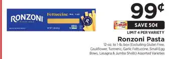 ShopRite Ronzoni Pasta offer