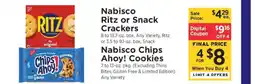 ShopRite Nabisco Ritz or Snack Crackers & Nabisco Chips Ahoy! Cookies offer