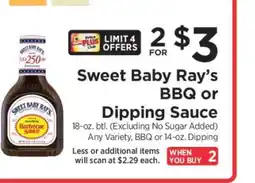 ShopRite Sweet Baby Ray’s BBQ or Dipping Sauce offer