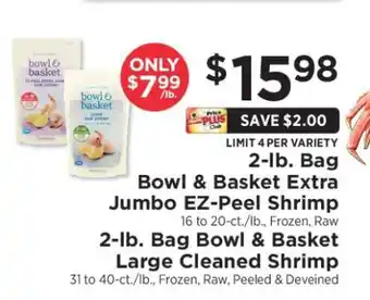 ShopRite Bowl & Basket Shrimp offer
