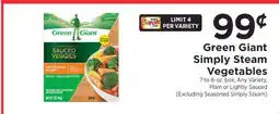 ShopRite Green Giant Simply Steam Vegetables offer