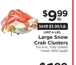 ShopRite Large Snow Crab Clusters offer