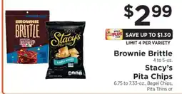 ShopRite Brownie Brittle / Stacy's Pita Chips offer