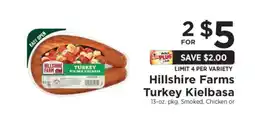 ShopRite Hillshire Farms Turkey Kielbasa offer