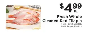 ShopRite Fresh Whole Cleaned Red Tilapia offer