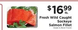 ShopRite Fresh Wild Caught Sockeye Salmon Fillet offer