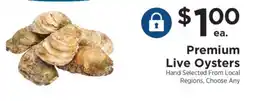 ShopRite Premium Live Oysters offer