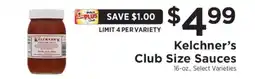 ShopRite Kelchner’s Club Size Sauces offer