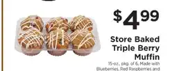 ShopRite Store Baked Triple Berry Muffin offer
