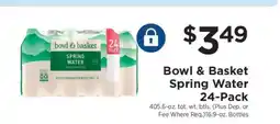 ShopRite Bowl & Basket Spring Water 24-Pack offer