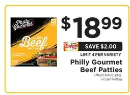 ShopRite Philly Gourmet Beef Patties offer