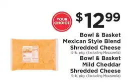 ShopRite Bowl & Basket Shredded Cheese offer