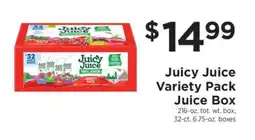 ShopRite Juicy Juice Variety Pack Juice Box offer