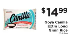 ShopRite Goya Canilla Extra Long Grain Rice offer