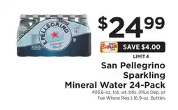 ShopRite San Pellegrino Sparkling Mineral Water 24-Pack offer