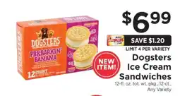 ShopRite Dogsters Ice Cream Sandwiches offer