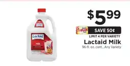 ShopRite Lactaid Milk offer