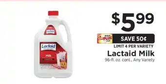ShopRite Lactaid Milk offer