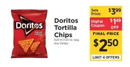 ShopRite Doritos Tortilla Chips offer