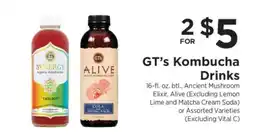 ShopRite GT's Kombucha Drinks offer
