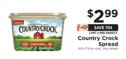 ShopRite Country Crock Spread offer