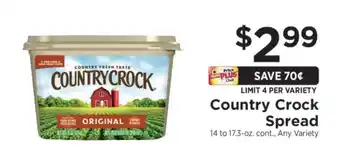 ShopRite Country Crock Spread offer