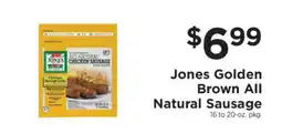 ShopRite Jones Golden Brown All Natural Sausage offer