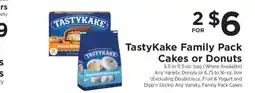 ShopRite TastyKake Family Pack Cakes or Donuts offer