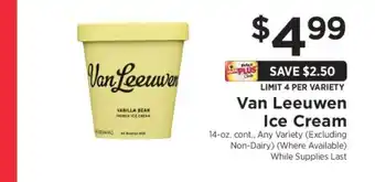 ShopRite Van Leeuwen Ice Cream offer