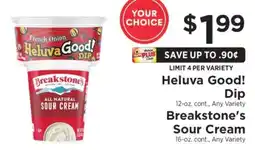 ShopRite Heluva Good! Dip & Breakstone's Sour Cream offer