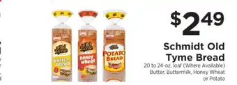ShopRite Schmidt Old Tyme Bread offer
