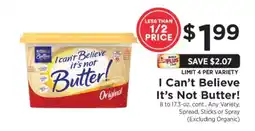 ShopRite I Can't Believe It's Not Butter! offer