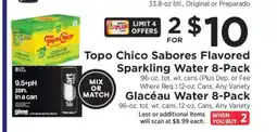 ShopRite Topo Chico Sabores Flavored Sparkling Water 8-Pack offer