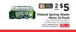 ShopRite Poland Spring Water Minis 12-Pack offer