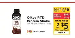 ShopRite Oikos RTD Protein Shake offer