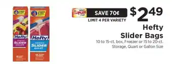 ShopRite Hefty Slider Bags offer