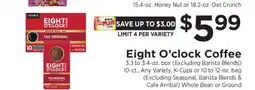 ShopRite Eight O'Clock Coffee offer