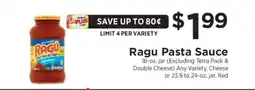 ShopRite Ragú Pasta Sauce offer