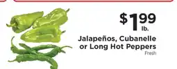 ShopRite Jalapeños, Cubanelle or Long Hot Peppers offer