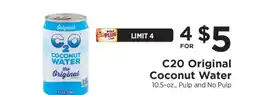 ShopRite C2O Original Coconut Water offer