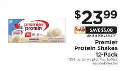 ShopRite Premier Protein Shakes 12-Pack offer